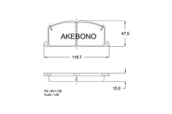 ������� ��������� �������� �������� Toyota Corolla (_E10_) 92 AN-113K Akebono AN-113K AN-113K AN113K ����