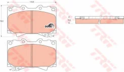 ������� ��������� �������� GDB3197 TRW ��� Toyota Land Cruiser GDB3197 ����