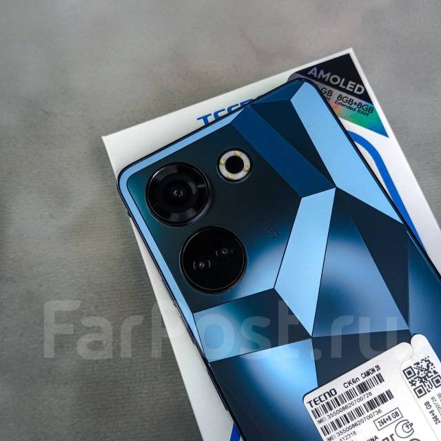Tecno Camon 20 8ГБ+256ГБ Ростест! Чёрный! NFC! +BTнаушники, 6.70 ...