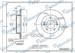 ���� ��������� ������ ��� 261 9*10*45 1 Hyundai Mando ���. mbc030047 MBC030047 ����