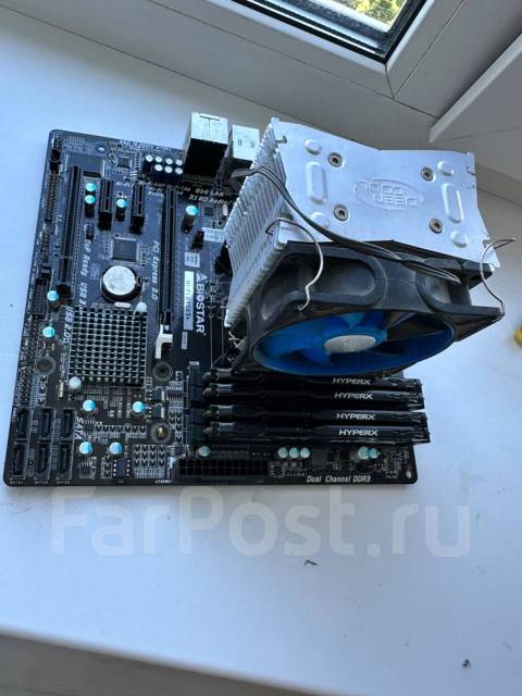 Процессор i7 4790k +материка, оперативка 16гб, кулер, б/у, в наличии ...