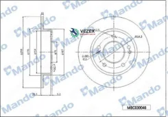 ���� ��������� ������ ��� 261 9*10*45 1 Hyundai Mando MBC030047 MBC030047 ����