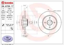 08. A729.17_���� ���� 08a72917 Brembo 08A72917 ����