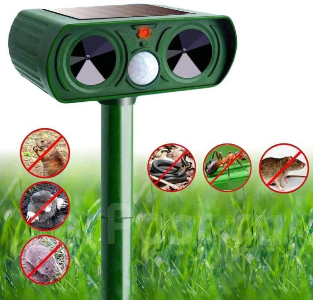 Ультразвуковой отпугиватель, грызунов, собак, змей, крыс, мышей, птиц ...