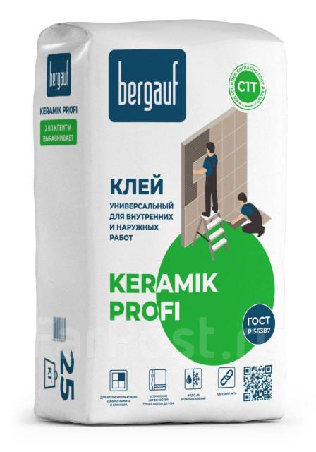 Клей плиточный Keramik Profi керамогранит 25кг А5 Акция, в наличии ...