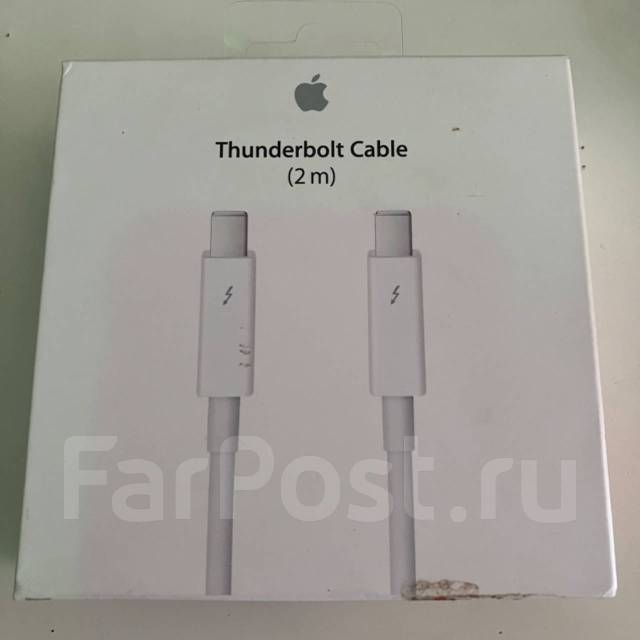 Кабель Apple Thunderbolt (2,0 м), белый (MD861ZM/A) оригинал, новый, в ...
