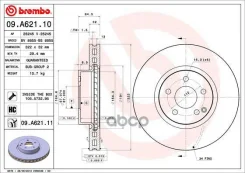 ���� ��������� �������� 09. A621.11 (322x32) 5 ��� Brembo 09A62111 09A62111 ����