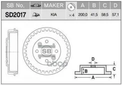 ������� ��������� ������ 4 ��� Sangsin Brake SD2017 SD2017 ����