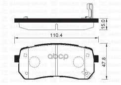 ������� ��������� ��������, ������ Sangsin Brake SP1192 SP1192 ����