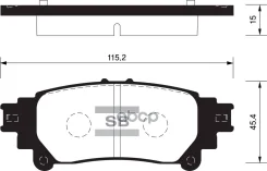 ������� ��������� ��������, ������ Sangsin Brake SP1458 SP1458 ����