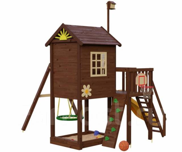 Детская площадка Mark House 1 с домиком, балконом и мебелью, новый, в ...