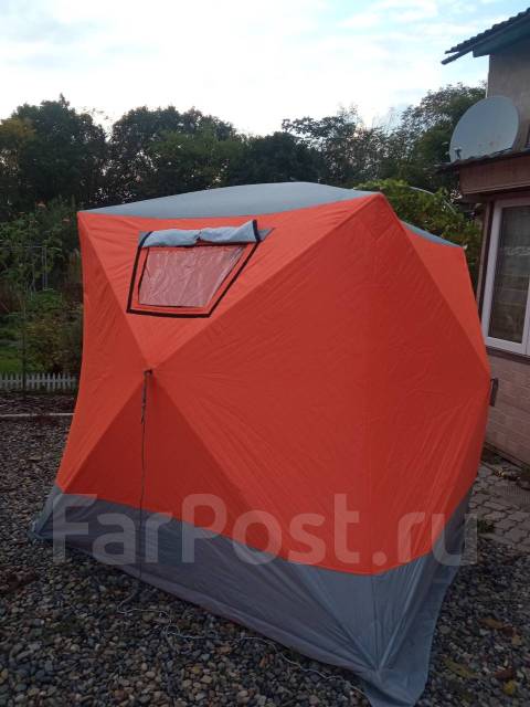 Палатка Куб для зимней рыбалки, б/у, в наличии. Цена: 7 500₽ во ...
