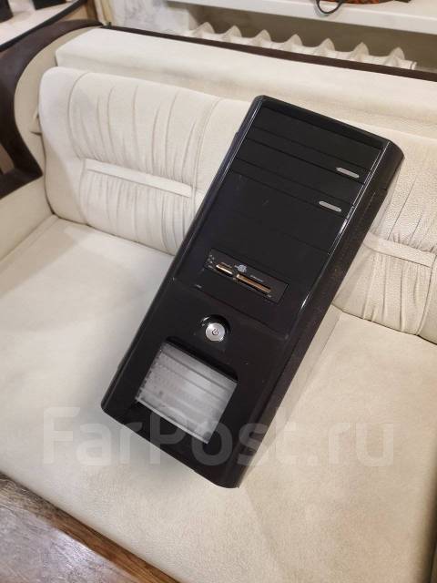 Корпус ПК ATX чёрный c картридером, б/у, в наличии. Цена: 700₽ во ...