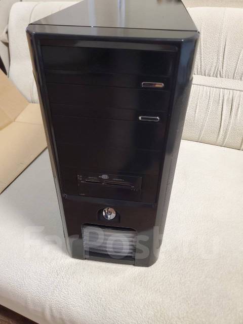 Корпус ПК ATX чёрный c картридером, б/у, в наличии. Цена: 700₽ во ...