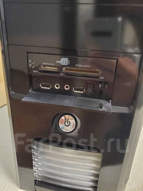 Корпус ПК ATX чёрный c картридером, б/у, в наличии. Цена: 700₽ во ...