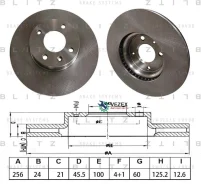���� ��������� �������� ������������� Chevrolet Aveo 11-/Cobalt 11-/Spin 12- Blitz BS0585 BS0585 ����