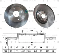 ���� ��������� �������� ������������� Subaru Justy IV 07-, Daihatsu Sirion 05-/Trevis 06-/Move 98- Blitz BS0663 BS0663 ����