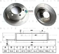 ���� ��������� ������ Ssang YONG Musso/Korando 96-/Rexton 02- Blitz BS0661 BS0661 ����