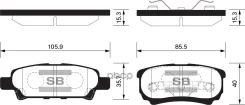 ������� ��������� ��������, ������ Sangsin Brake SP2111 SP2111 ����