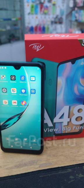 Itel A48, 2 + 32 Gb, как новый, полный комплект, Android 10, 32 гб, 6. ...