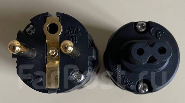 Вилка для сетевого кабеля. Power PLUG Oyaide Elec GOLD. EU, новый, в ...