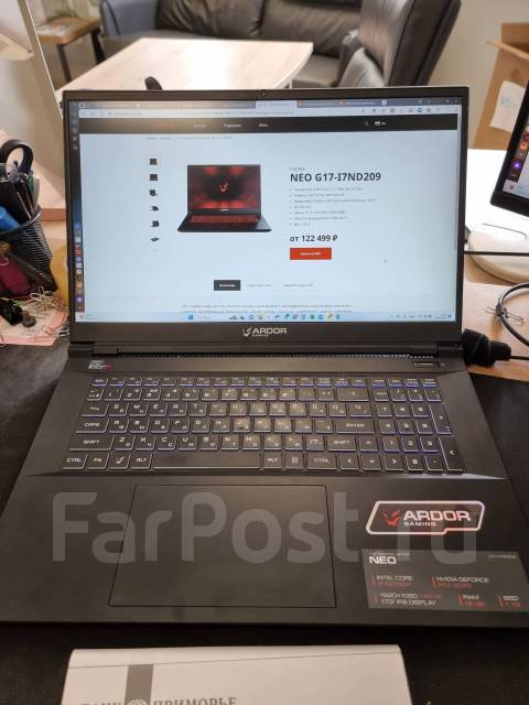 Игровой ноутбук 17.3" Ardor Gaming NEO G17-i7nd209, 1 024 Гб, 16 гб, 4 ...