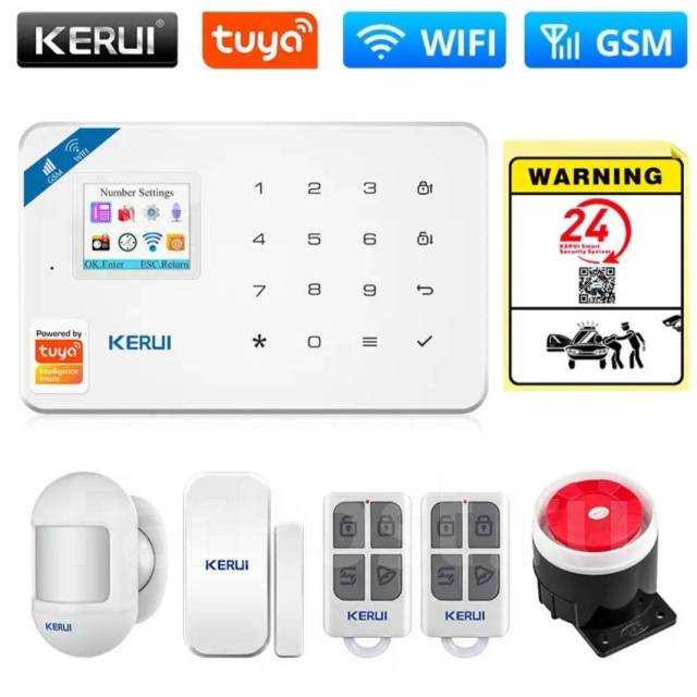 Охранная сигнализация для дома, дачи, гаража Kerui W181 WiFi GSM TUYA ...
