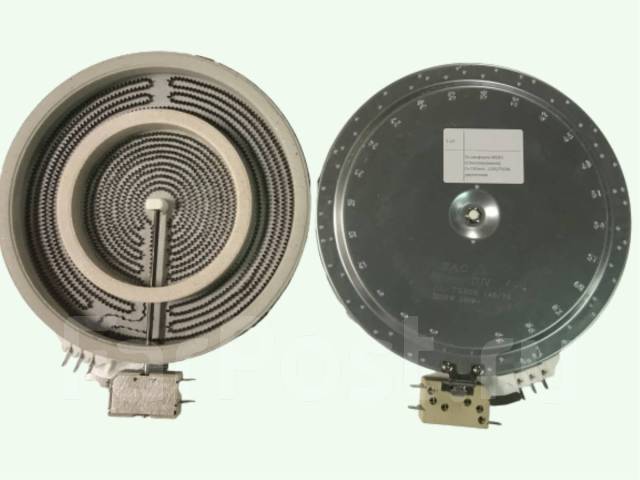 Конфорка для стеклокерамической плиты WEBO 2200/750W 2 зоны D140/230 ...