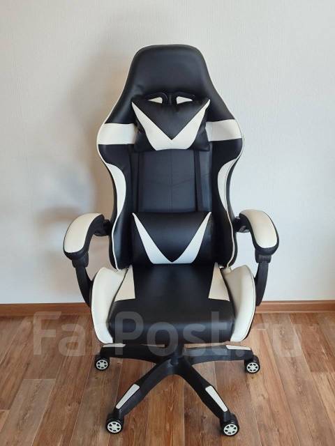 Кресло компьютерное игровое, кожзам, колеса, 50,0 см, 130,0 см, 50,0 см ...