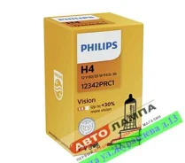 ���������� ����� �������� - Philips H4 12V 60/55W Vision +30% P43t-38 12342PRC1, �� 12342PRC1 ����