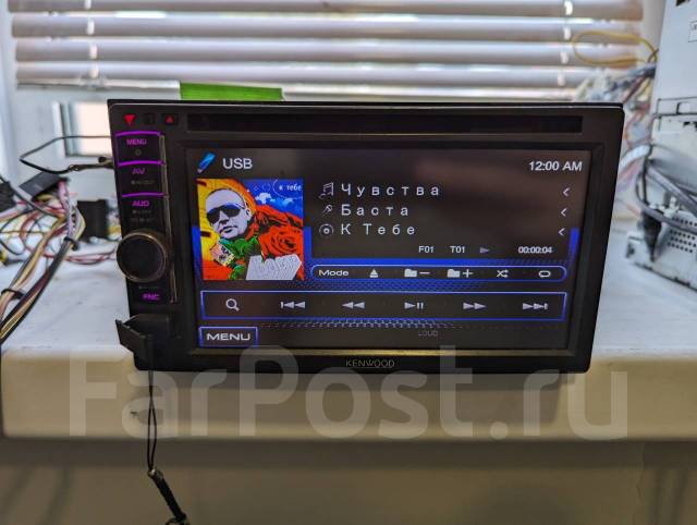 Продам магнитофон Kenwood ddx318. Usb, aux, 2 DIN — 178x100 мм, б/у, в  наличии. Цена: 3 500₽ в Уссурийске