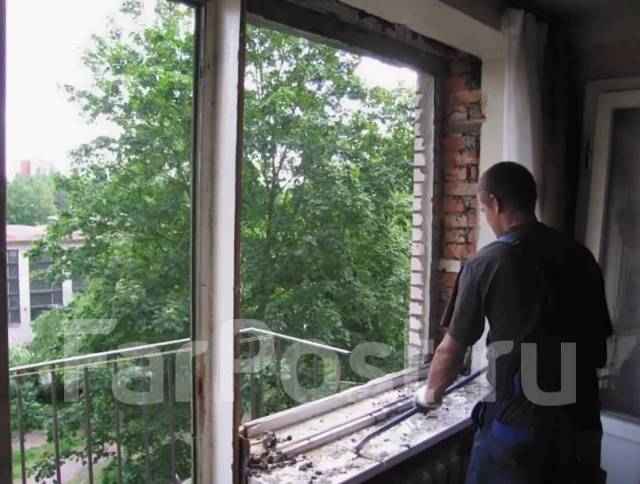 Демонтаж короба ванной туалете Демонтаж двери окон ламинат Обои краски ...