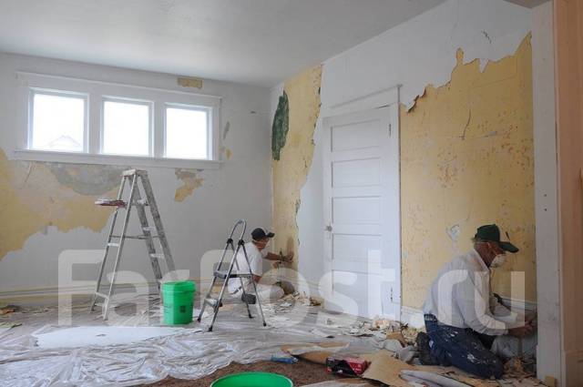 Демонтаж короба ванной туалете Демонтаж двери окон ламинат Обои краски ...