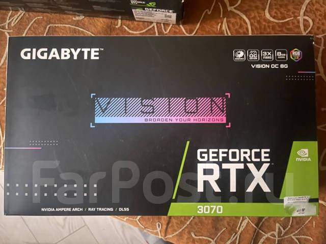 Gigabyte GeForce RTX 3070 Vision, б/у, в наличии. Цена: 43 000₽ в ...