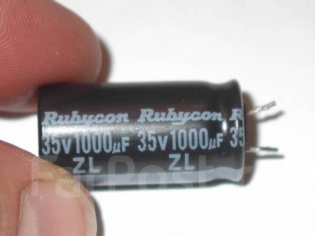 Конденсатор электролитический 35В 1000мкФ, б/у, в наличии. Цена: 50₽ во ...