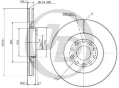 ���� ��������� �������� DF4258S (321x30) 5 ��� AU A4 (8D2, B5, 8D5, 8ED, B7, 8EC, 8H7, 8HE) 98-09, A6 (4B, C5) 98-05, Allroad (4BH, C5) 00-05; JUST Dr...