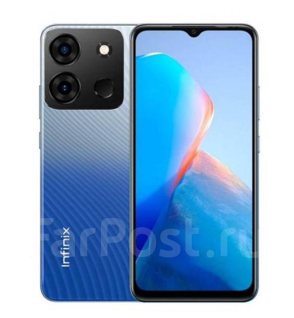 Смартфон Infinix Smart 7 Plus X6517 3/64 Gb синий, 64 гб, 6.60 ...