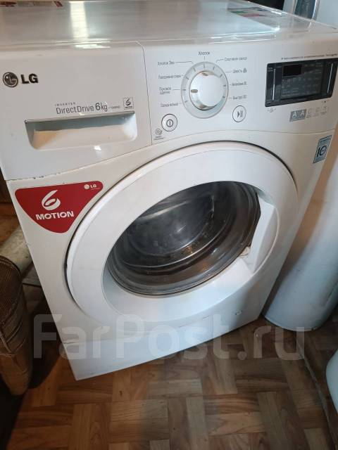 Стиральная машина автомат LG 6 кг, б/у, в наличии. Цена: 12 500₽ в ...