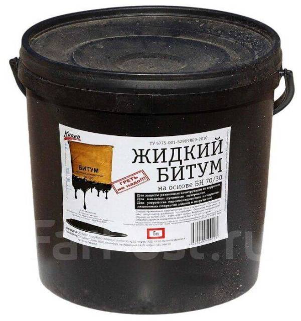 Мастика битумная Жидкий битум Кипер 5 л, в наличии. Цена: 529₽ во ...