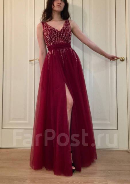 Платье на выпускной, 40, 42, 90,0 см, 65,0 см, 87,0 см, демисезон, б/у ...