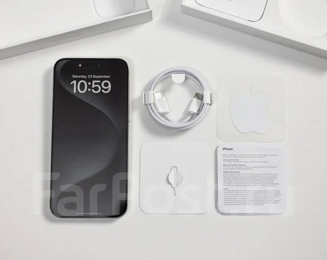Apple iPhone 15 Pro Max. �����, 256 ��, 3G, 4G LTE, 5G, Dual-SIM, ����������, NFC. ��� ����� �� ���������� ����