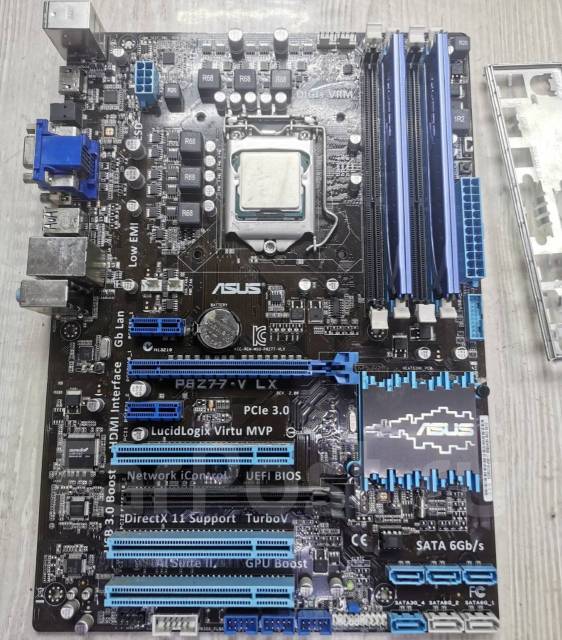 Материнская плата LGA1155 ASUS P8Z77-V LX Rev 2.0 ATX, б/у, в наличии ...