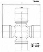 ���������� ���������� ���� - GUT- 24 TT124 TOYO 0437113020 ����