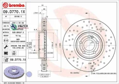 ���� ��������� Brembo 09D7701X 09. D770.1X Brembo 09D7701X 09D7701X ����