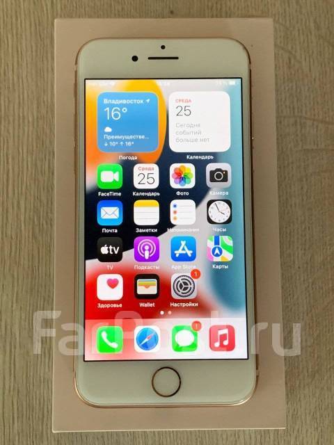 Apple iPhone 8 64 gb Оригинал 100%, 64 гб, 4.70", моноблок, золотой, 4G ...
