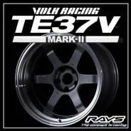 RAYS Volk Racing TE37V Mark-II. 9.5x18", 5x114.3, ET15, �� 73,3���. ��� ����� �� ������������ ����