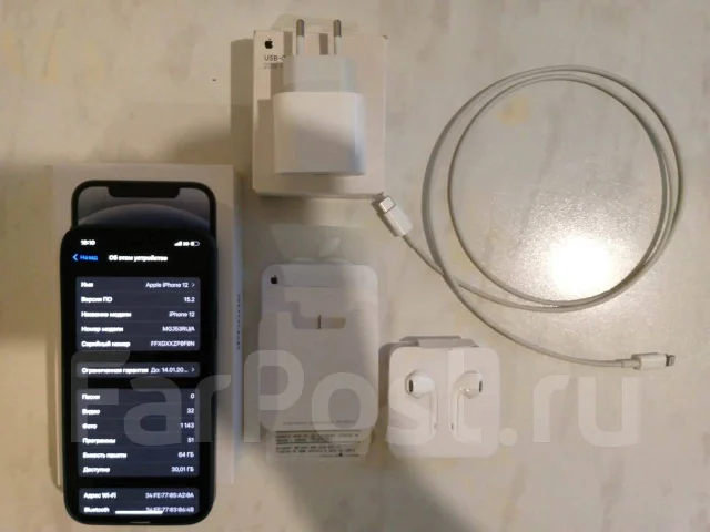 Apple iPhone 12. �/�, 64 ��, ������, 3G, 4G LTE ����