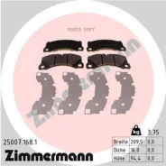 ��������� ������� �������� Porsche Cayenne II, III 10- Zimmermann 25007.168.1 250071681 ����