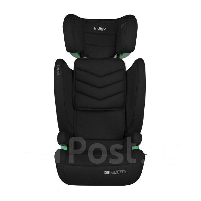 Автокресло Indigo Defender isofix 2+3 (15-36 кг) черный, новый, под ...