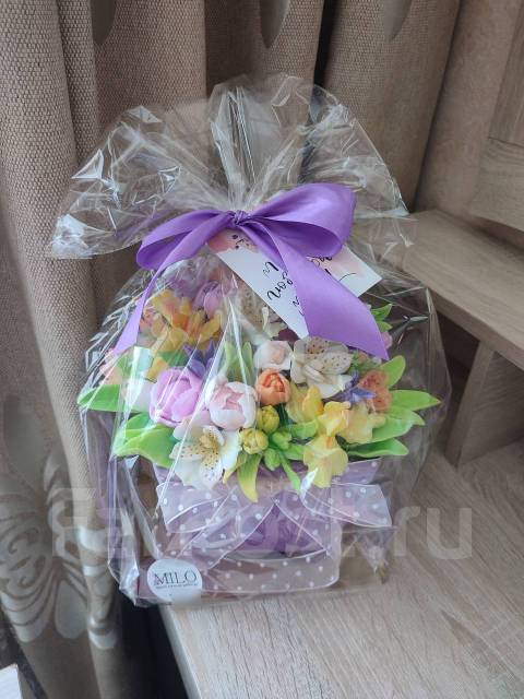 Букет из мыла ручной работы, всем, новый, в наличии. Цена: 2 900₽ во ...